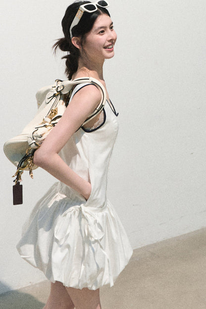 Sleeveless Puff Camisole Dress