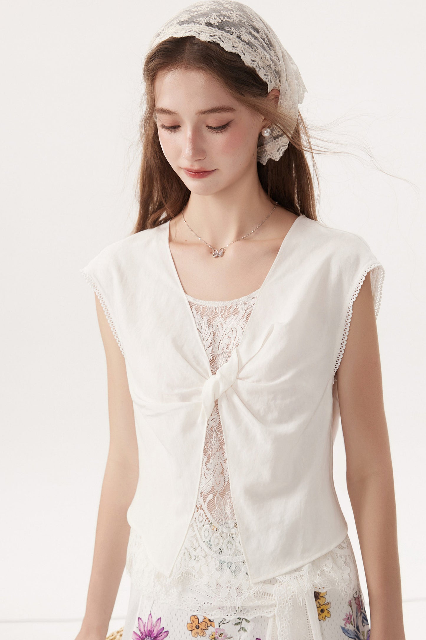 Sleeveless Linen Blouse