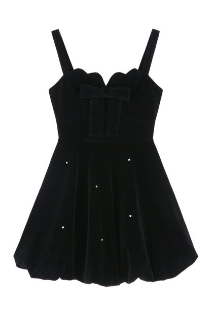 Beaded Velvet Dress and Top Set-Up