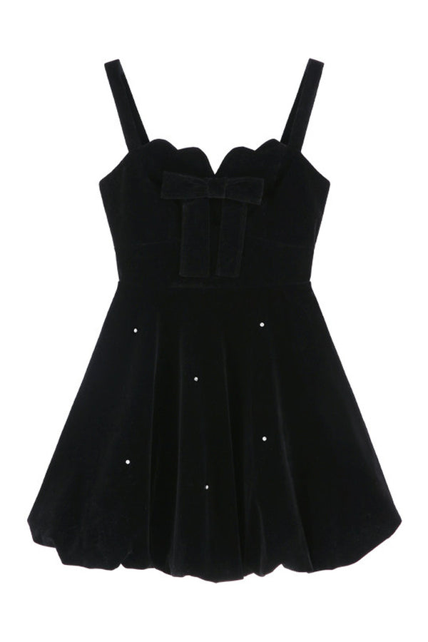 Beaded Velvet Dress and Top Set-Up