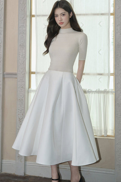 Wool Blend Half-Sleeve Base Layer Top