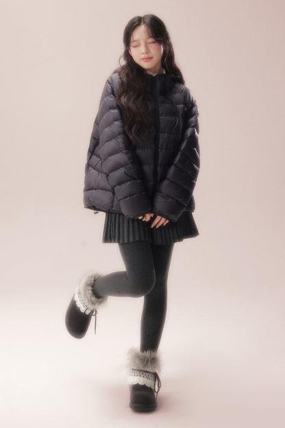 Silhouette Zipper Down Jacket