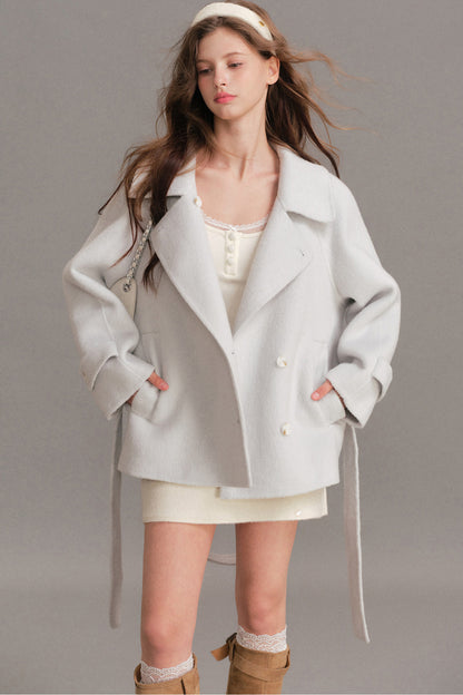Oversized Double-Faced Wool Coat