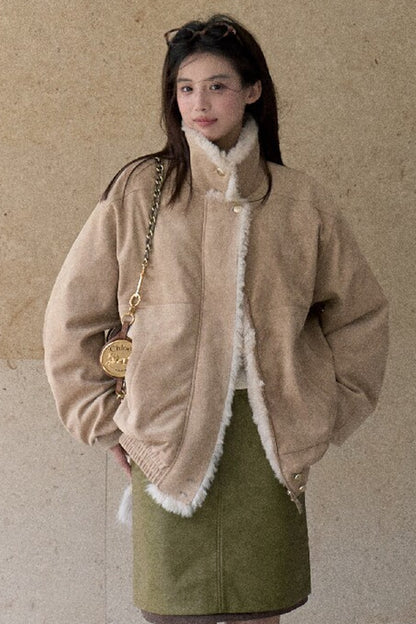 Fern Green Leather Straight Skirt