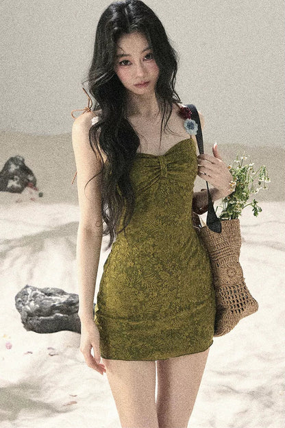Entwined Vines Bodycon Dress Set