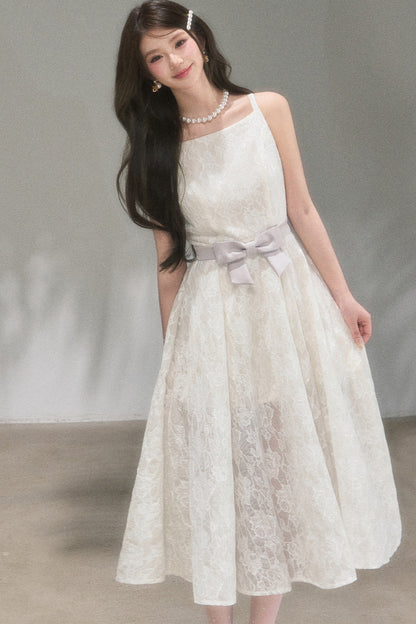 Soft Lace A-Line Dress