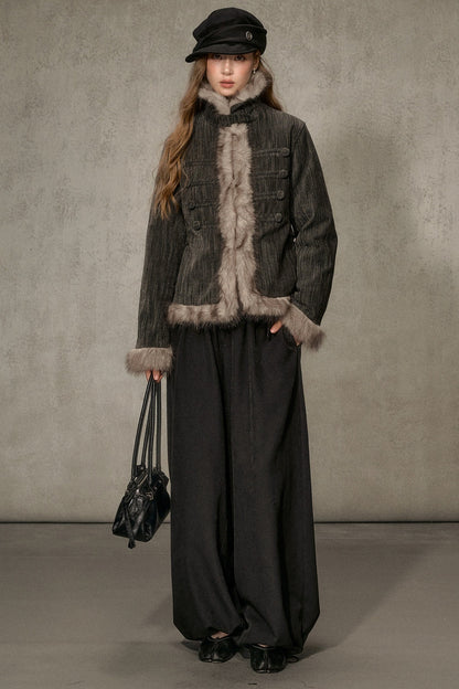 Napoleon Collar Down Jacket