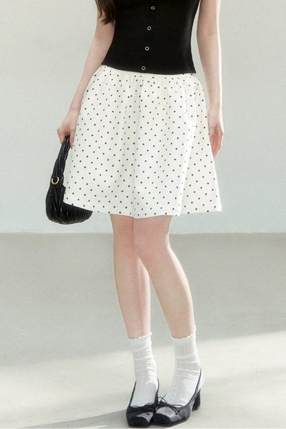 Minifalda Evasé con Lunares