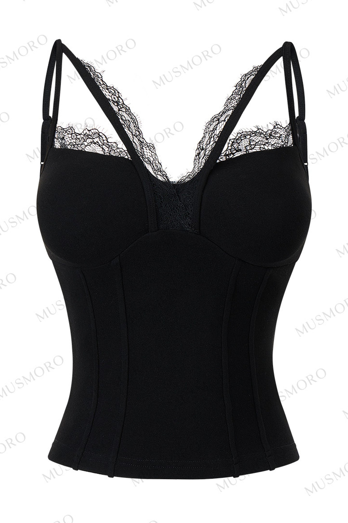 Lace Velvet Camisole Vest