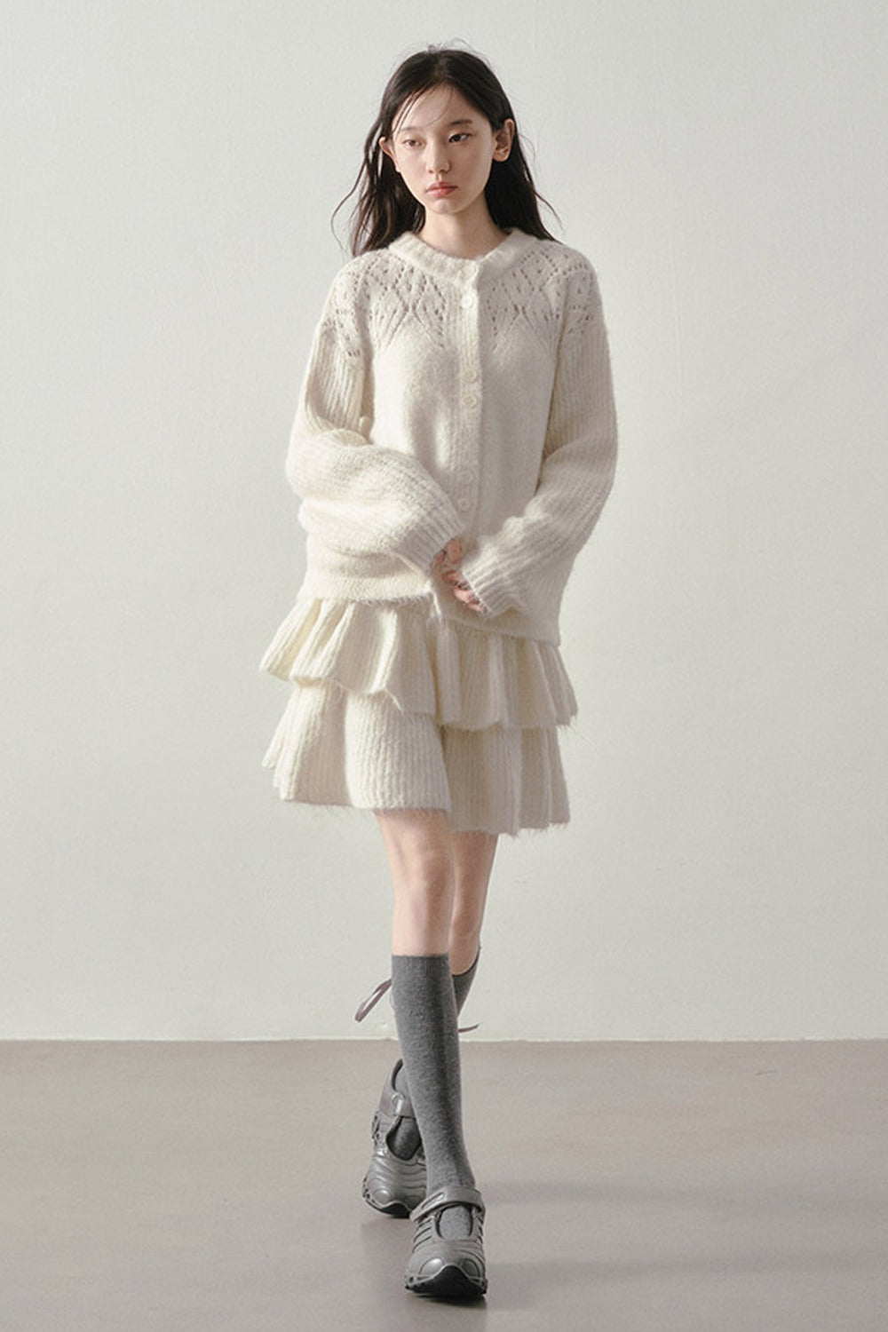 Reversible Knit Sweater and Skirt Set