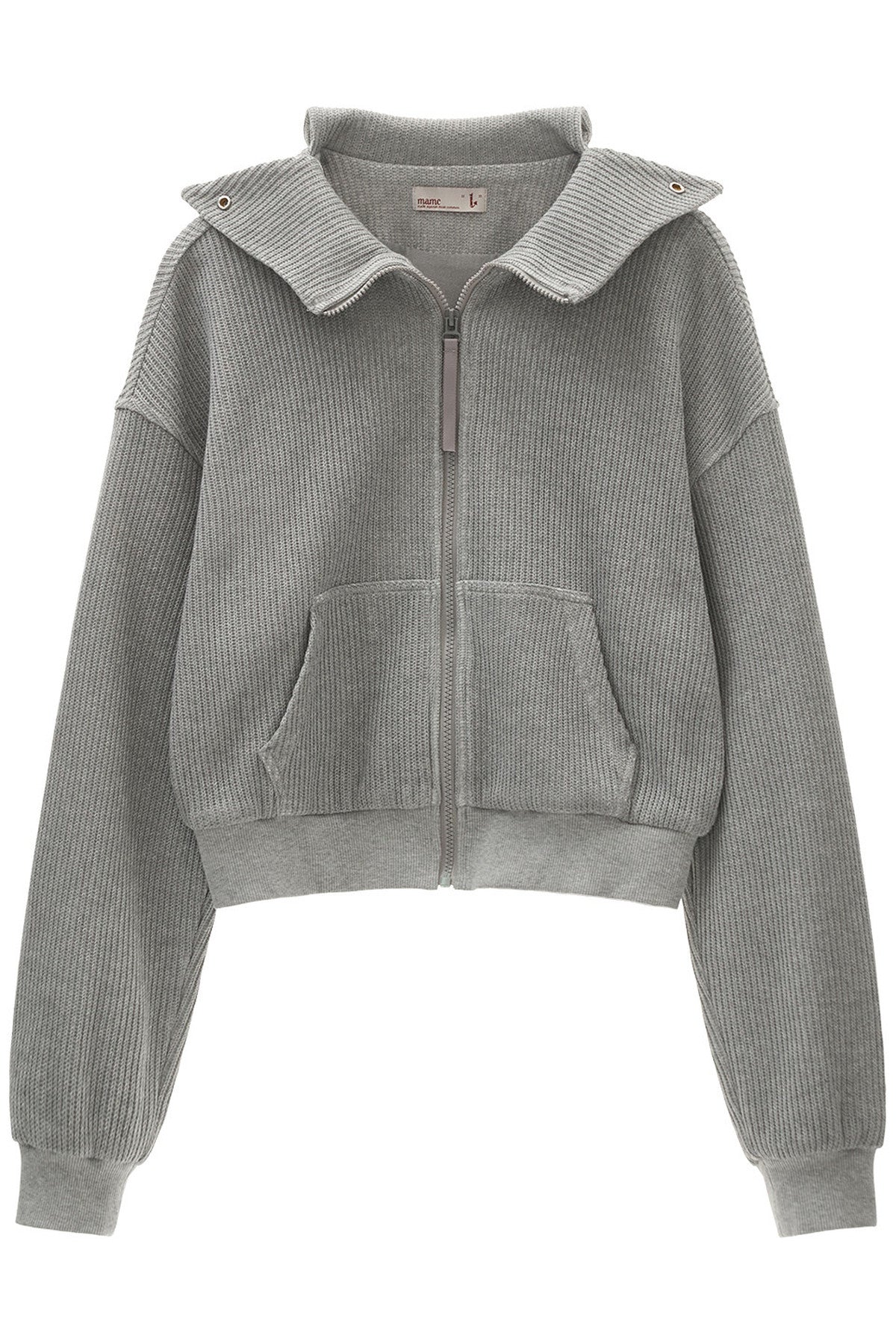 Structured Zip Knitted Jacket