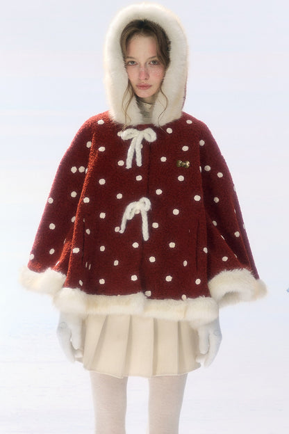 High-Waisted Apricot Pleated Woolen Skirt