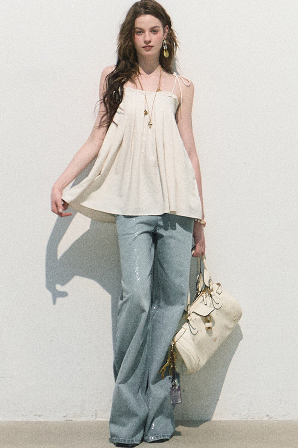 Linen Tie-Up Camisole