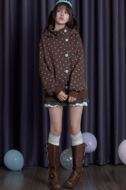 Star Cat Ear Fleece-Lined Jacket