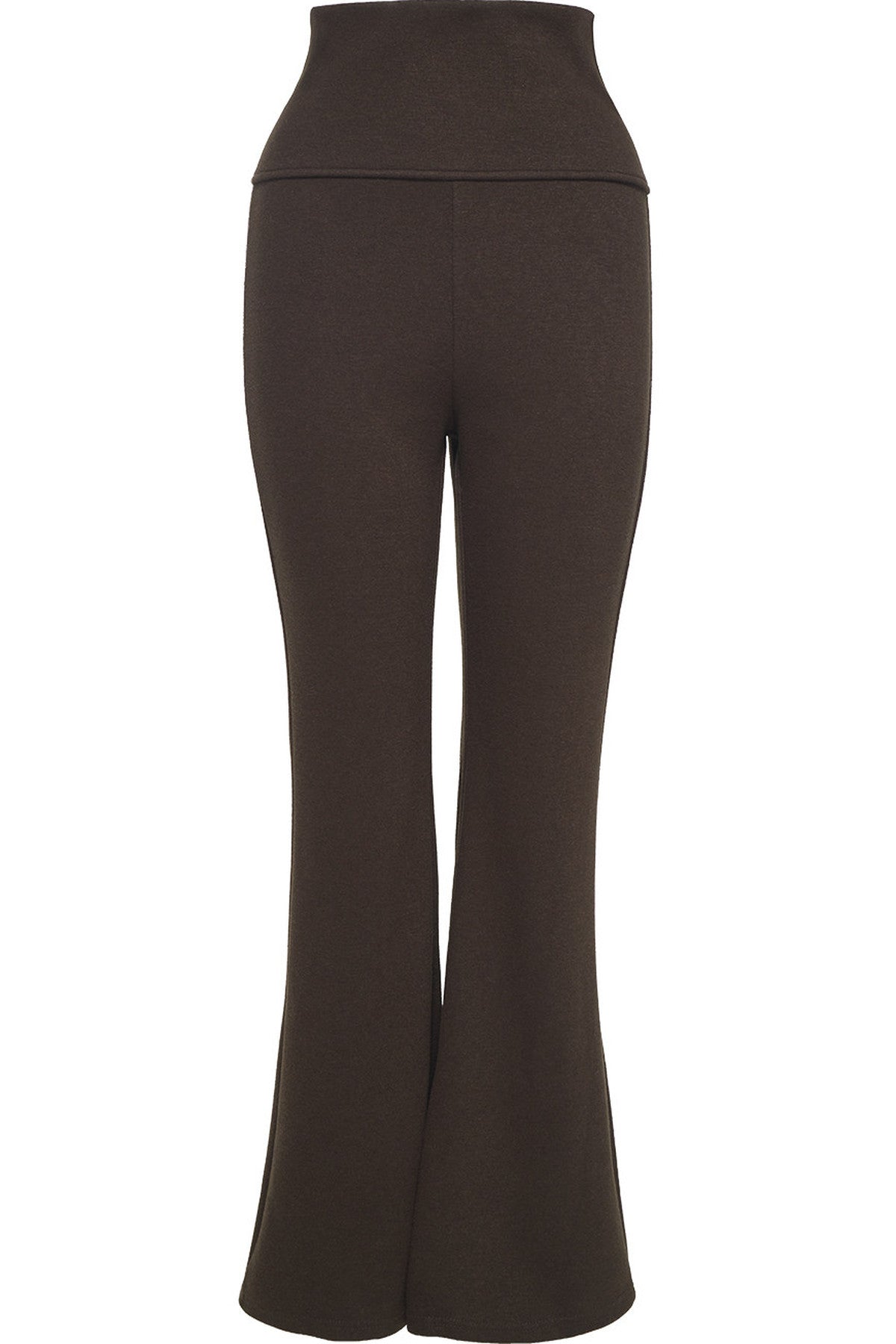 High-Waisted Slim-Fit Flared Pants