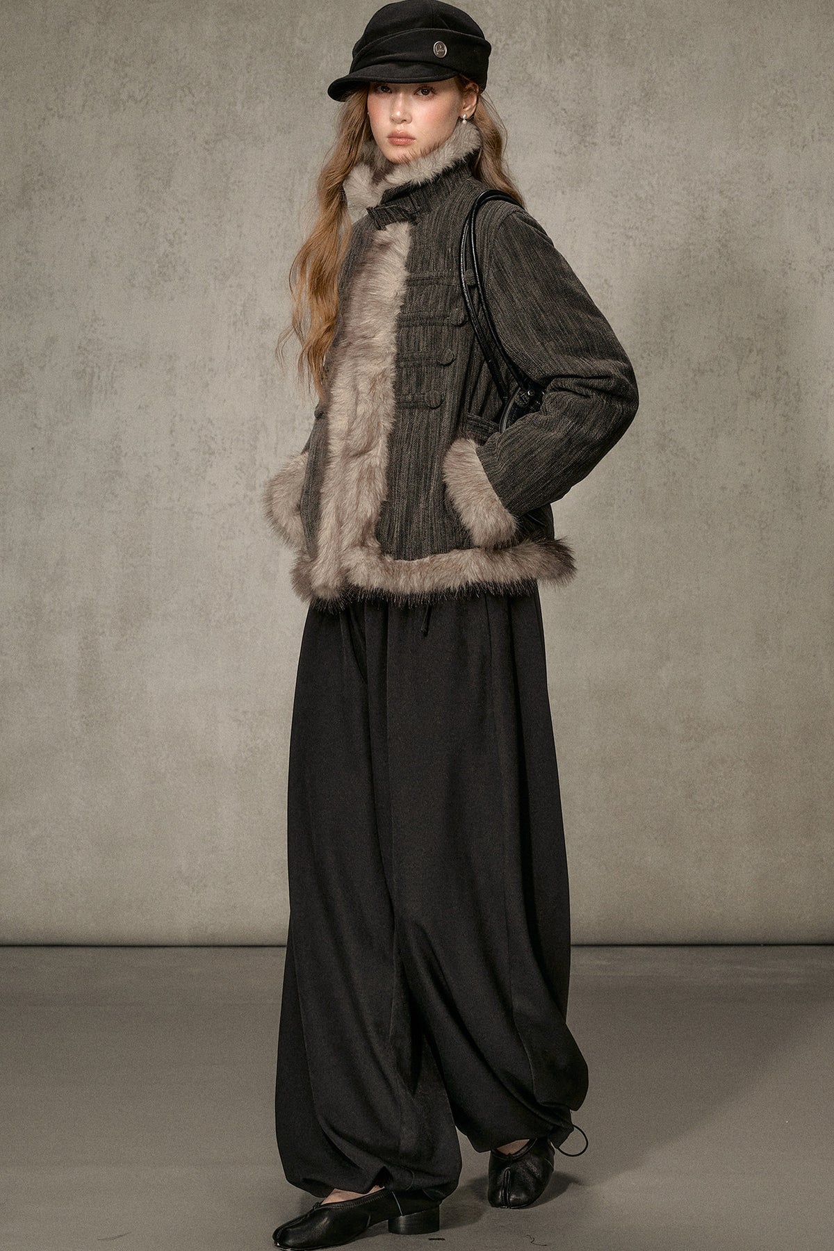 Napoleon Collar Down Jacket
