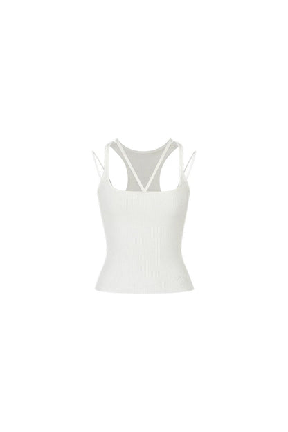 Camisola de punto con múltiples tirantes