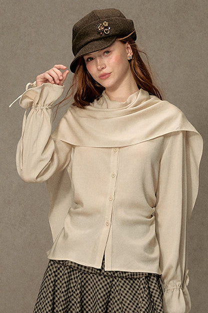 Beautiful and Relaxed Lyocell Cape Shirt
