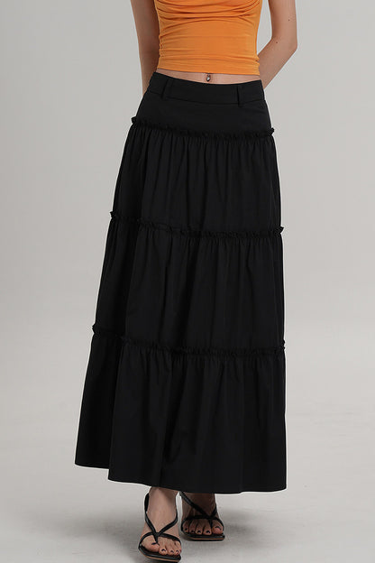 Elegant Pleated A-Line Skirt