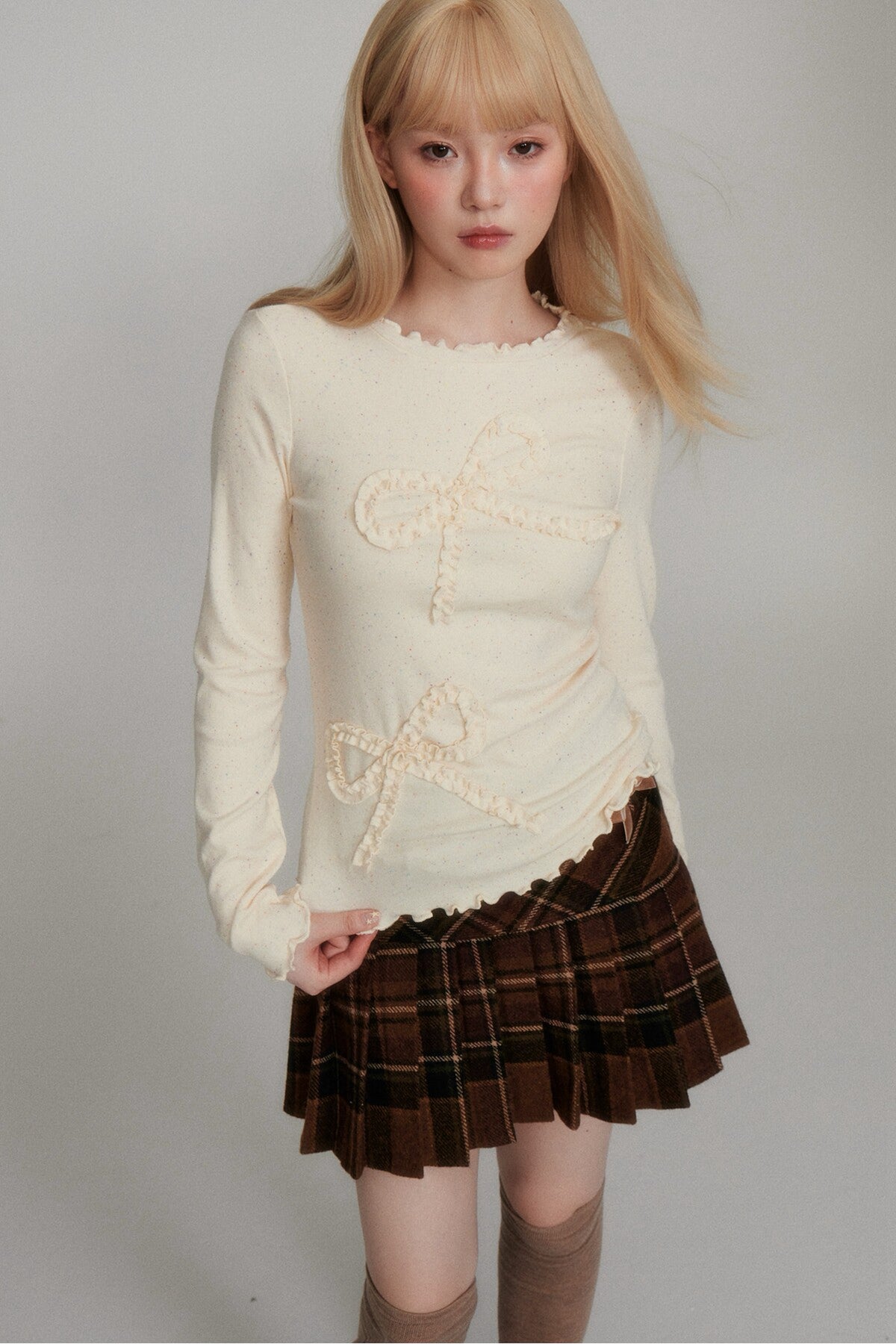 Long Sleeve Bow Base Layer Top