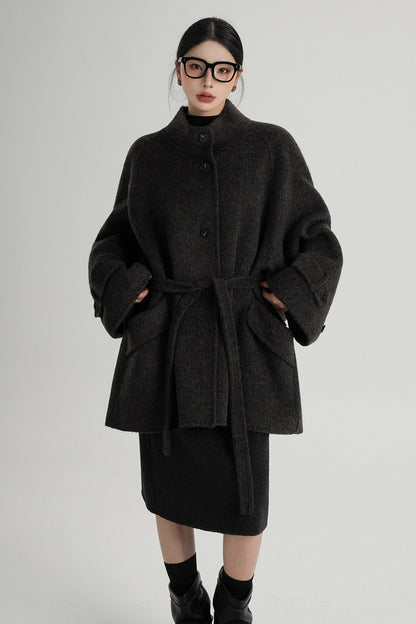 Mid-Length Double-Sided Wool Coat