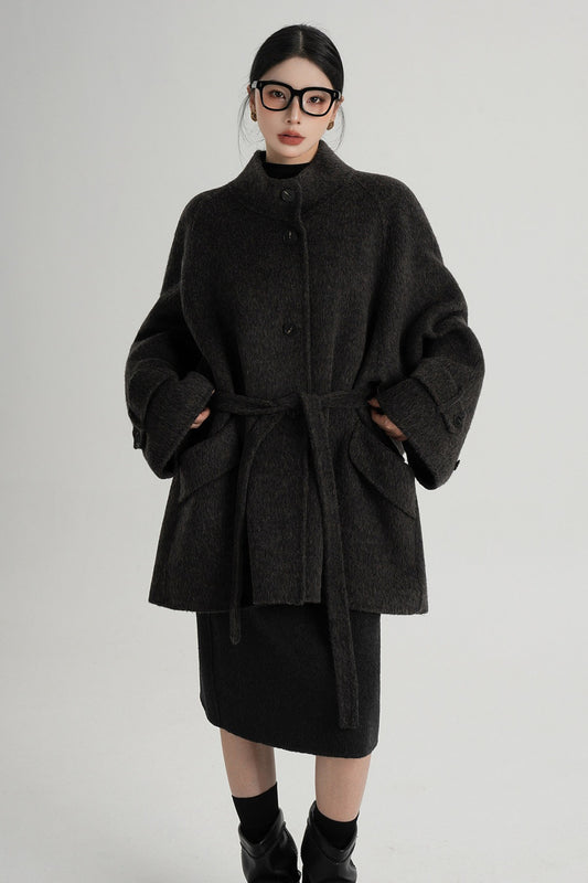 Mid-Length Double-Sided Wool Coat