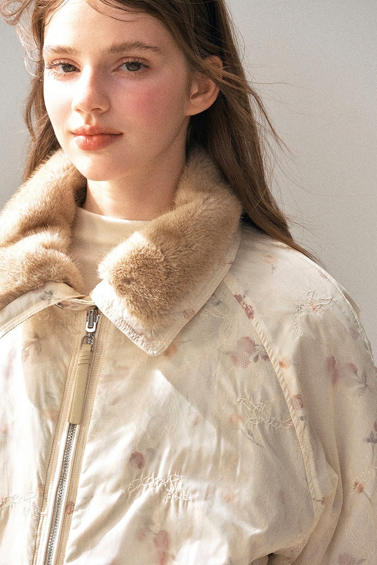 Double-Sided Reversible Floral Lapel Jacket