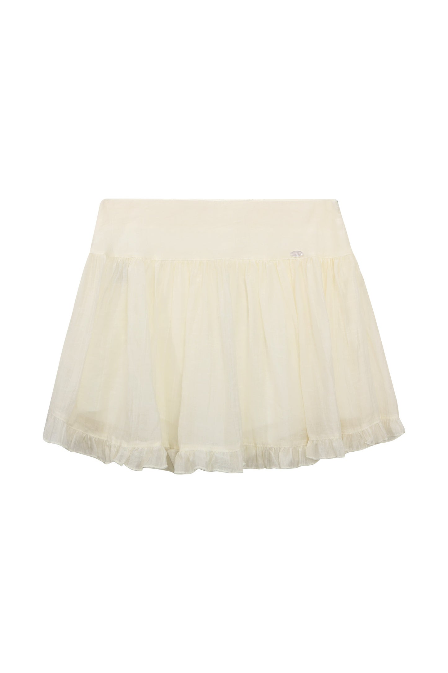 White Long-Sleeved Shirt And Skirt Set