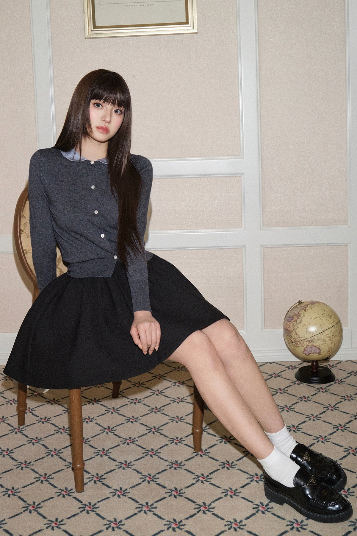 High-Waisted A-Line Puffy Skirt