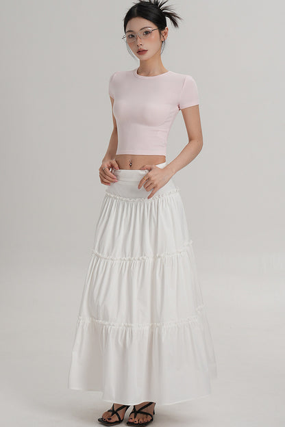 Elegant High-Waisted Crop Top