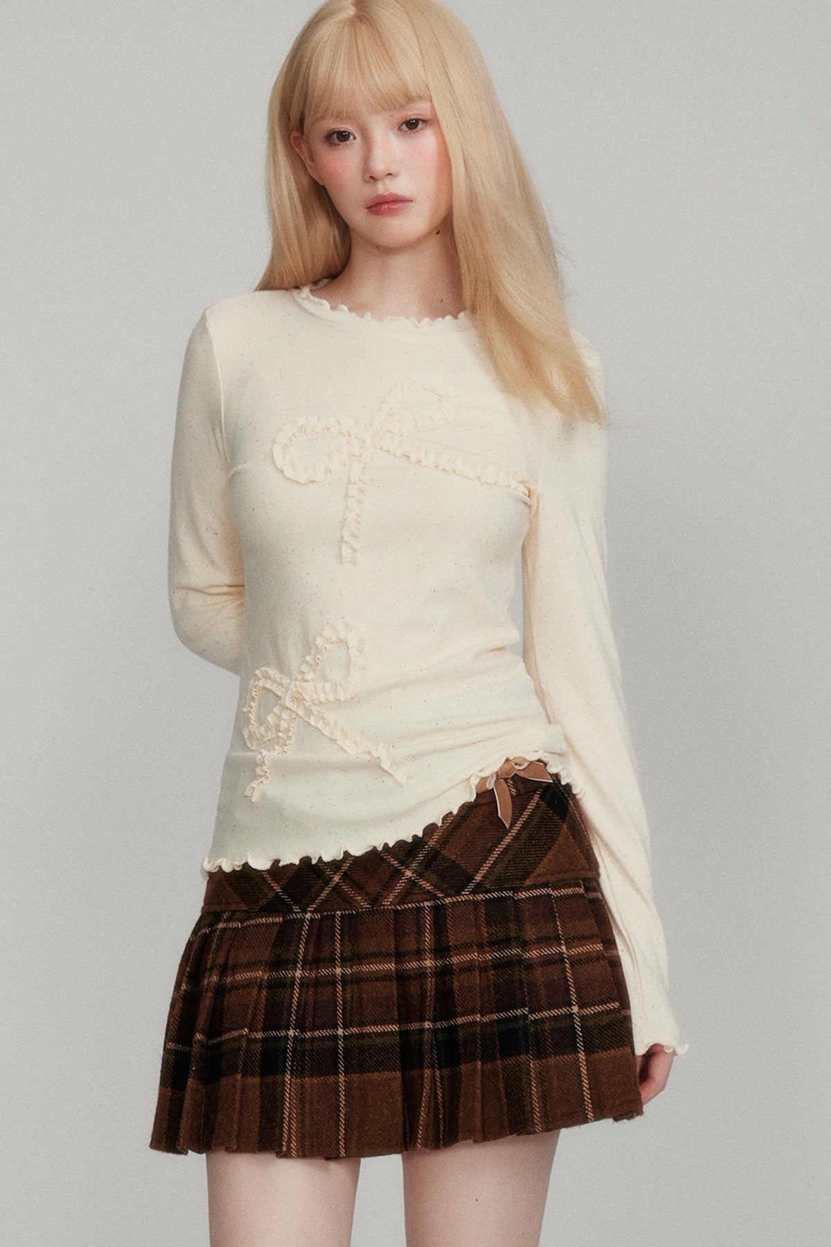 Long Sleeve Bow Base Layer Top