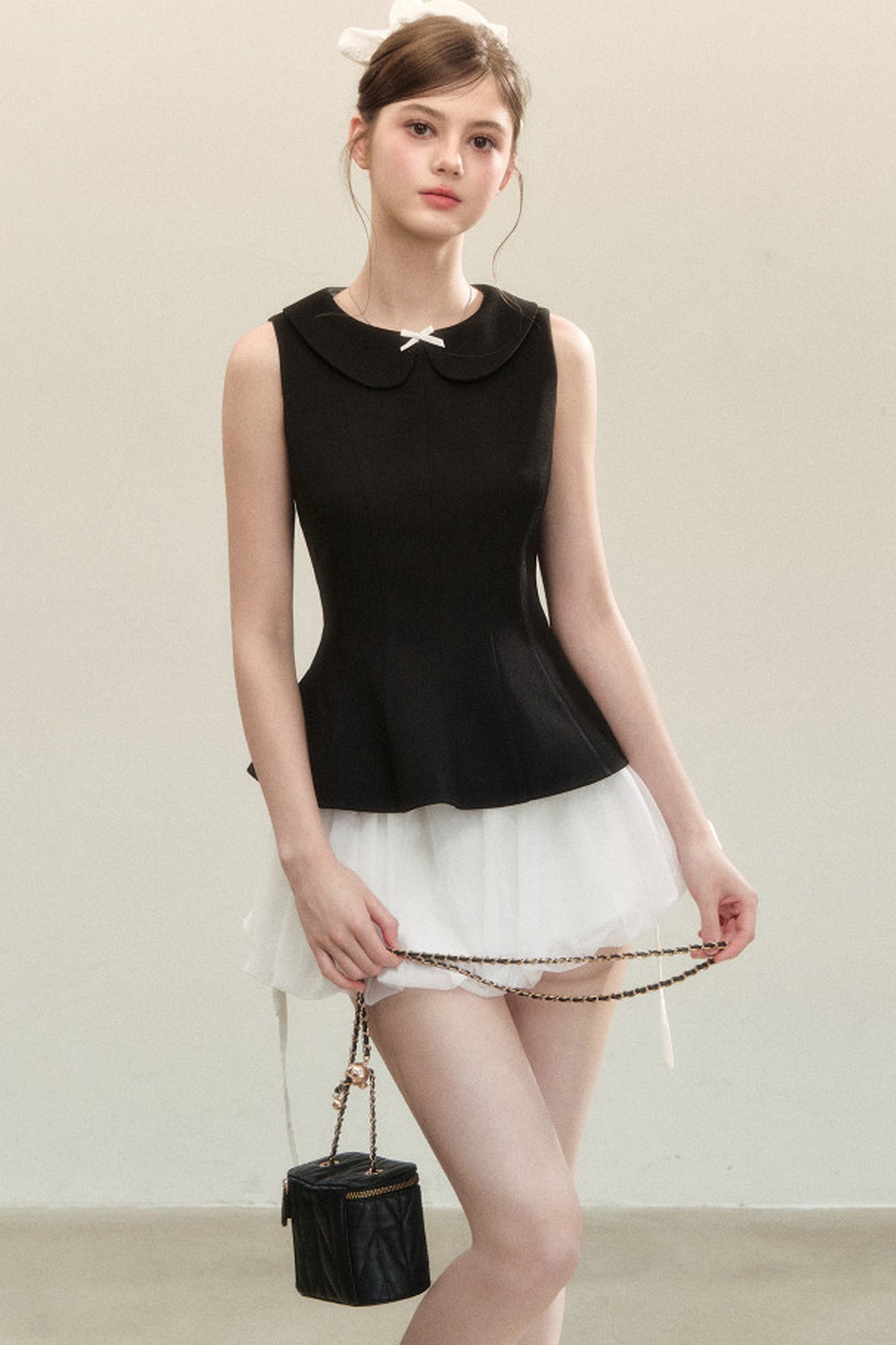 Floral Ruffle Short Skirt