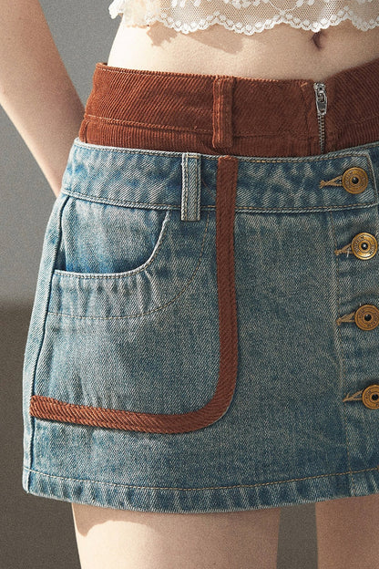 Denim Jacket & Skirt Suit Set-Up