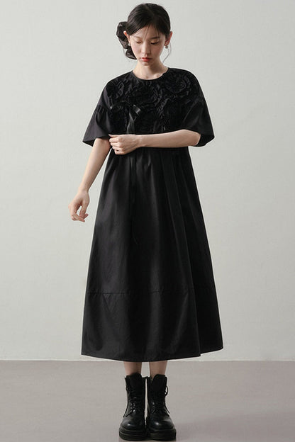 Heavy-Duty Three-Dimensional Floral Dress