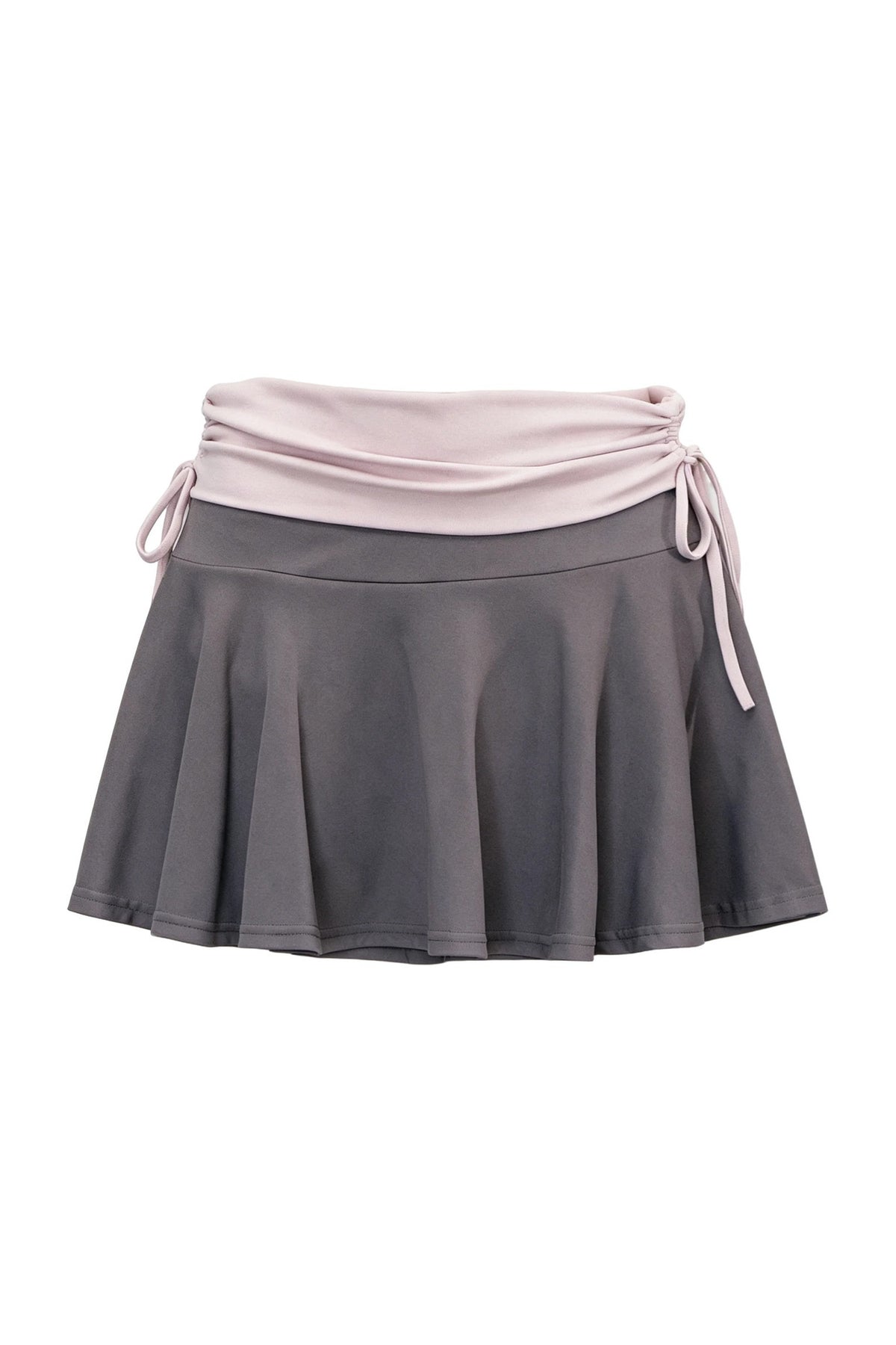Letter Print T-Shirt with Contrast Drawstring Skirt Set-Up