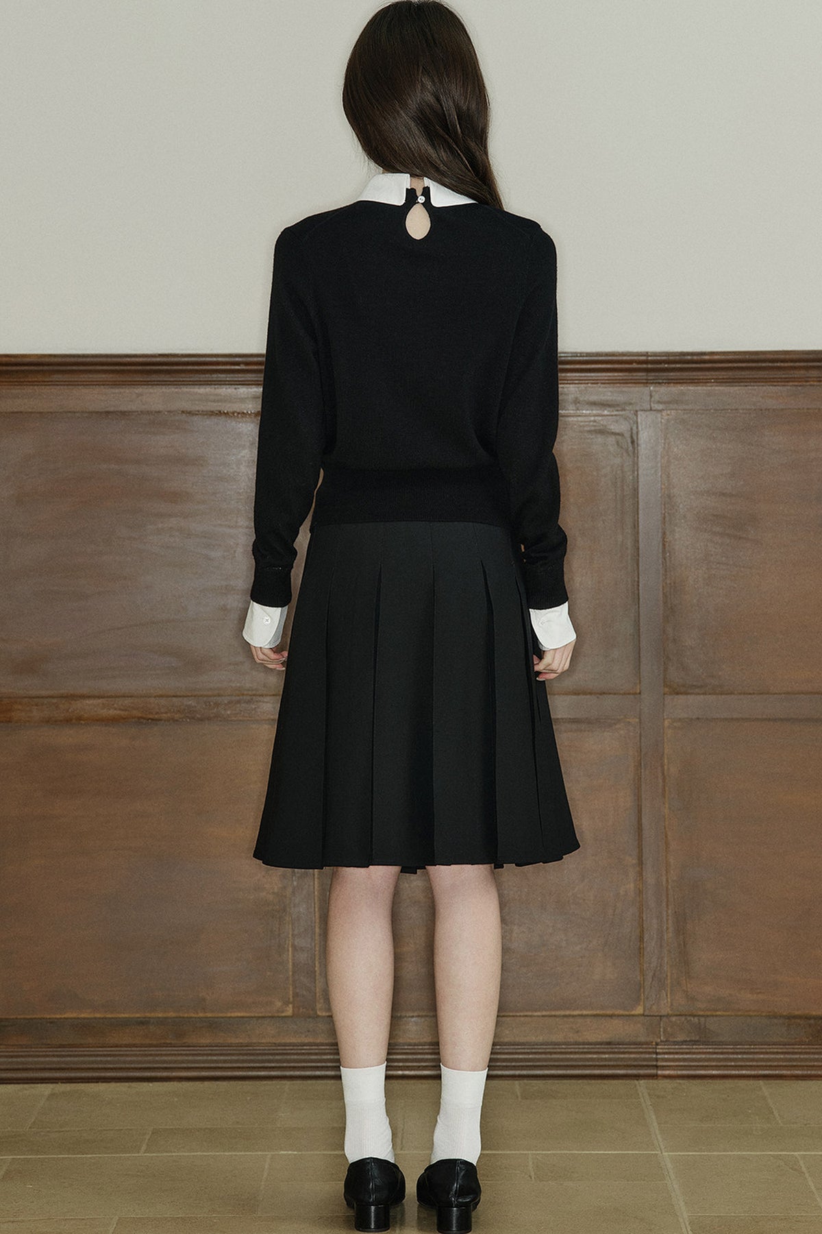 A-Line Pleated Skirt