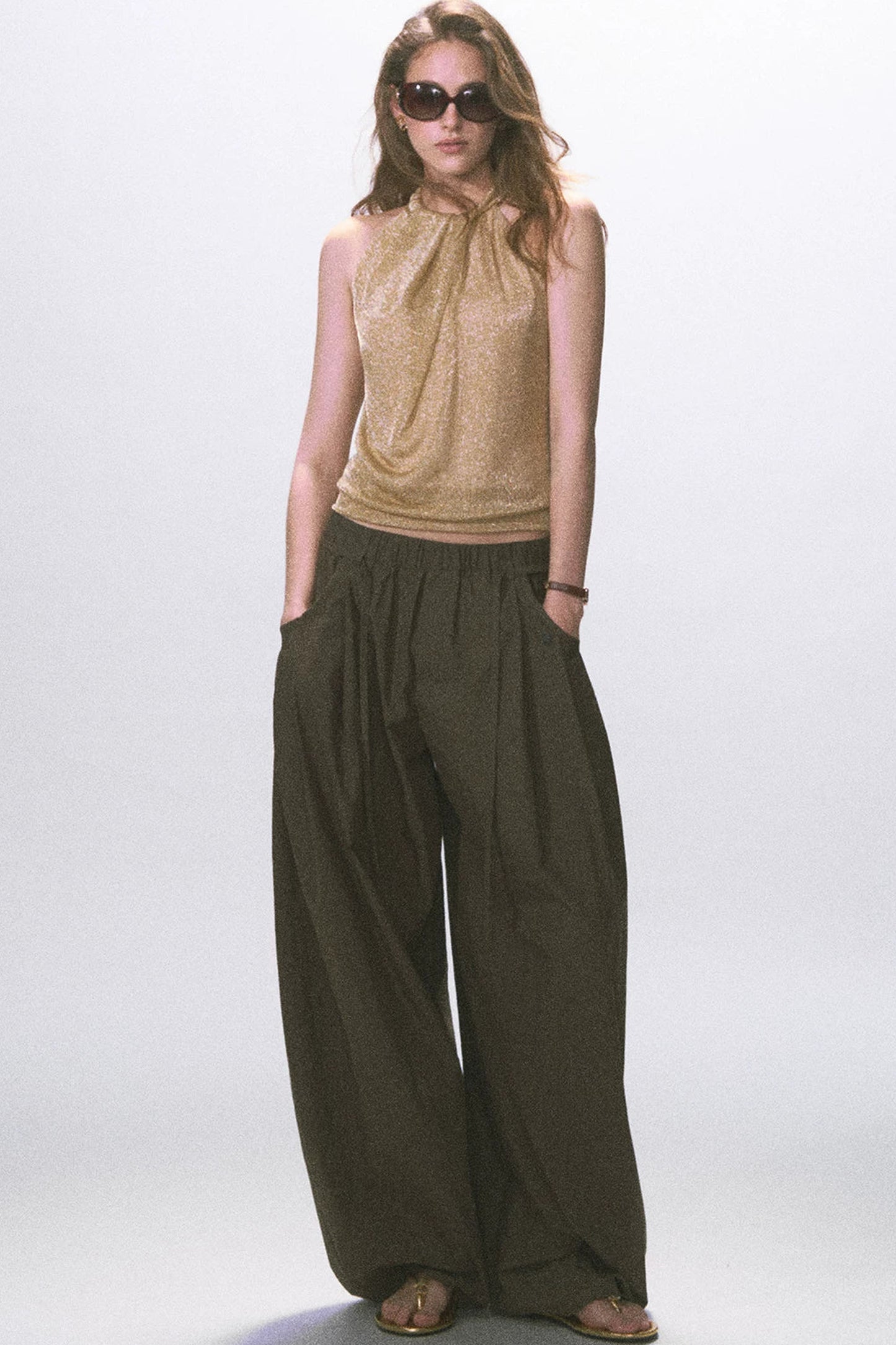 Twist Halter Backless Camisole Top