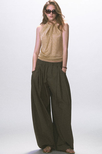 Twist Halter Backless Camisole Top