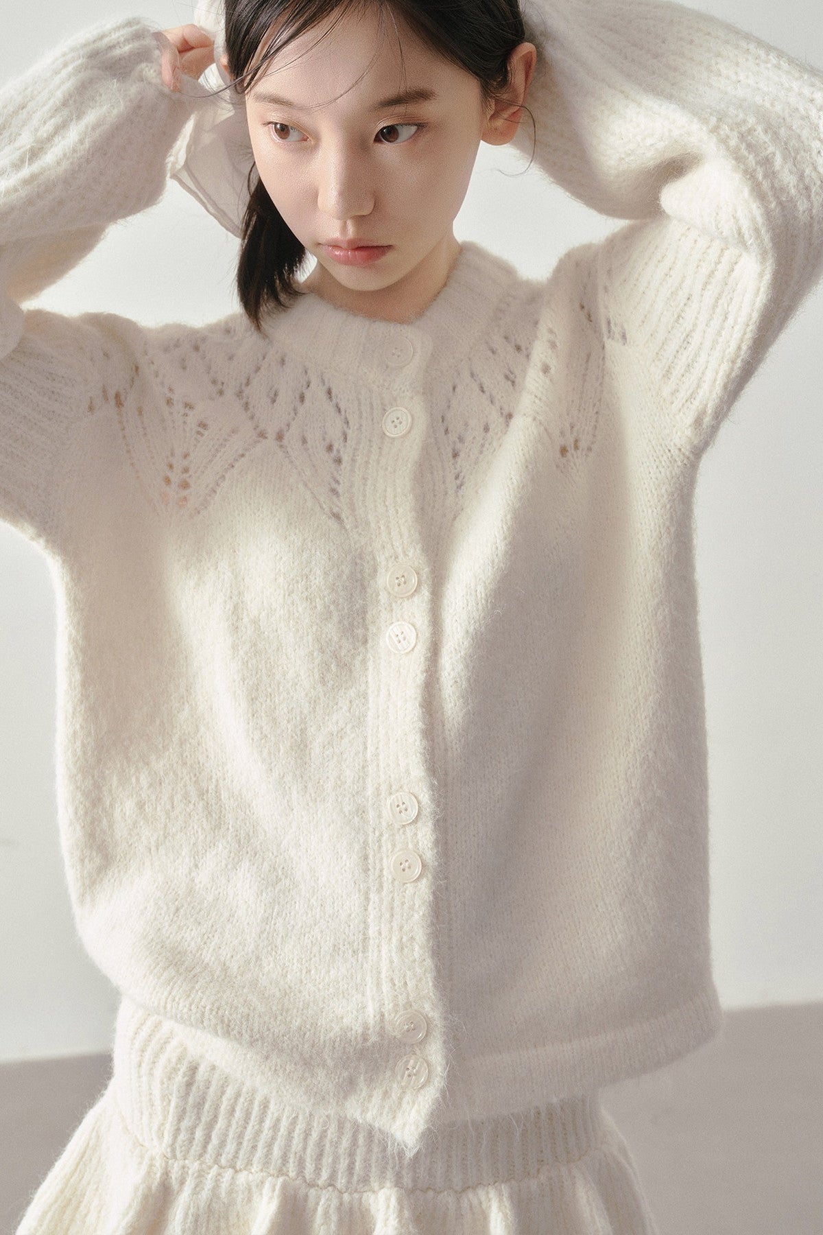 Reversible Knit Sweater and Skirt Set