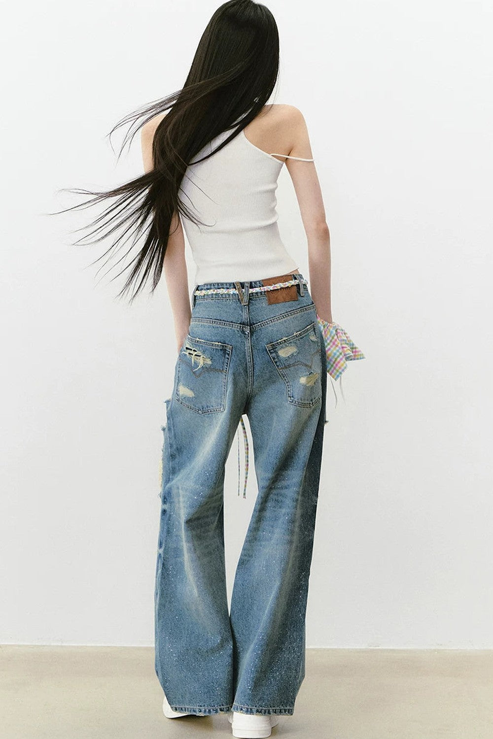 Camisola de punto con múltiples tirantes