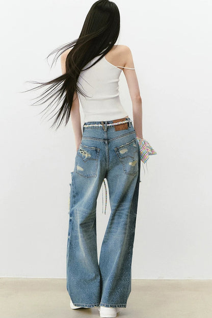 Camisola de punto con múltiples tirantes