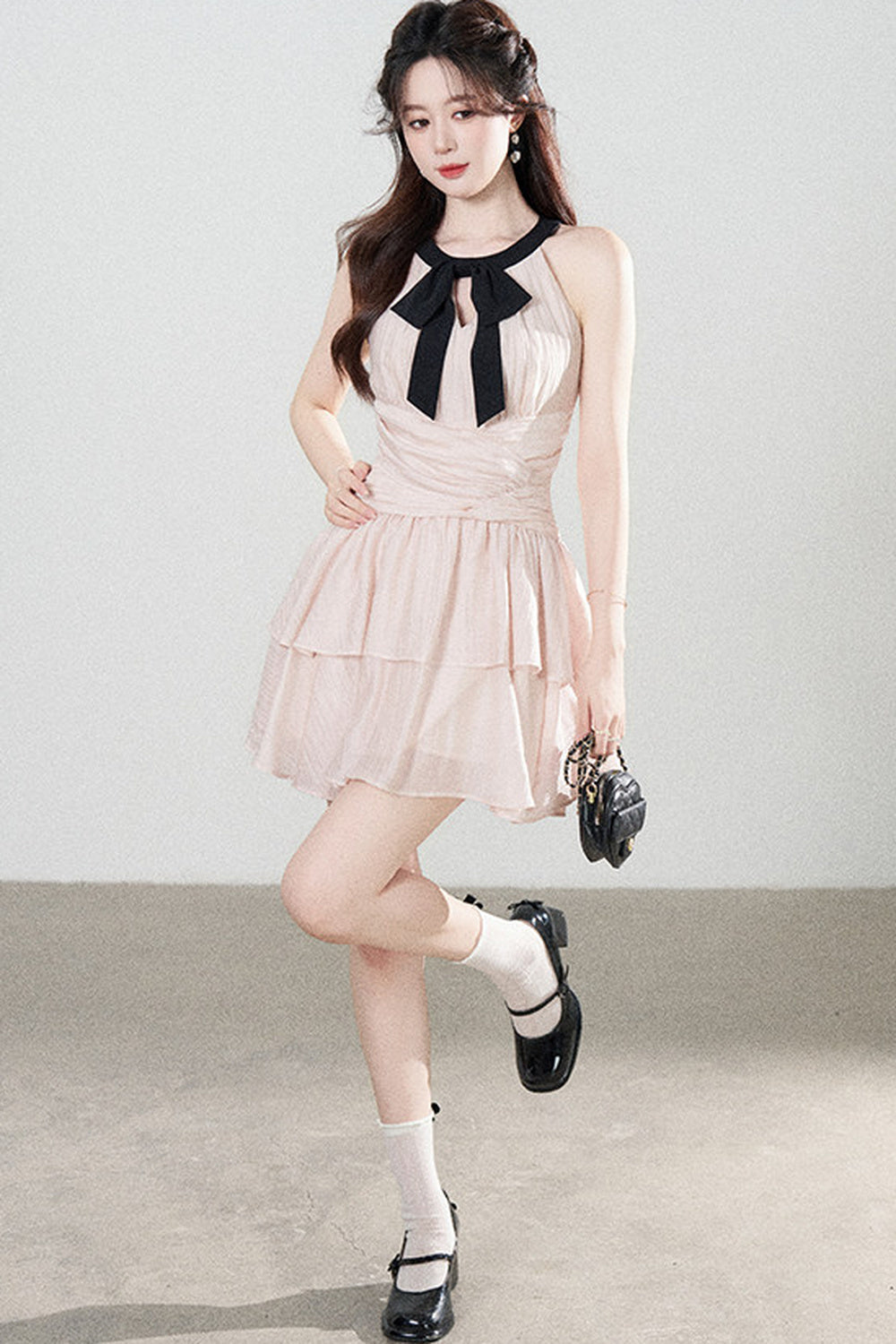 Pink Tencel A-Line Dress