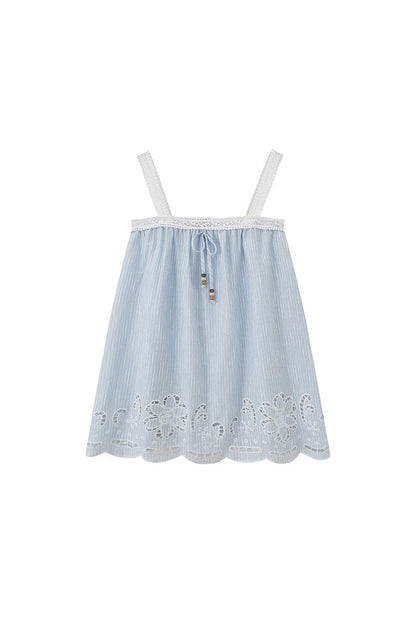 Embroidered Cutout Camisole Set