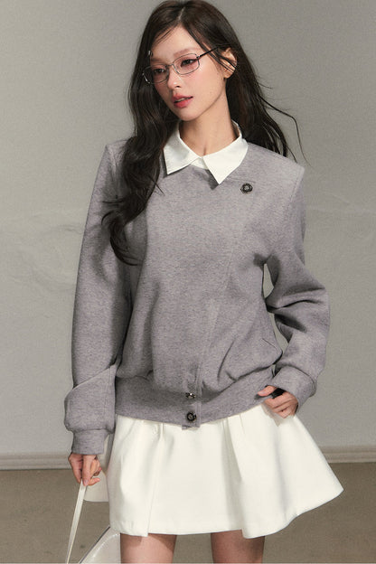 Autumn Cardigan and Pleated Skirt Set-Up