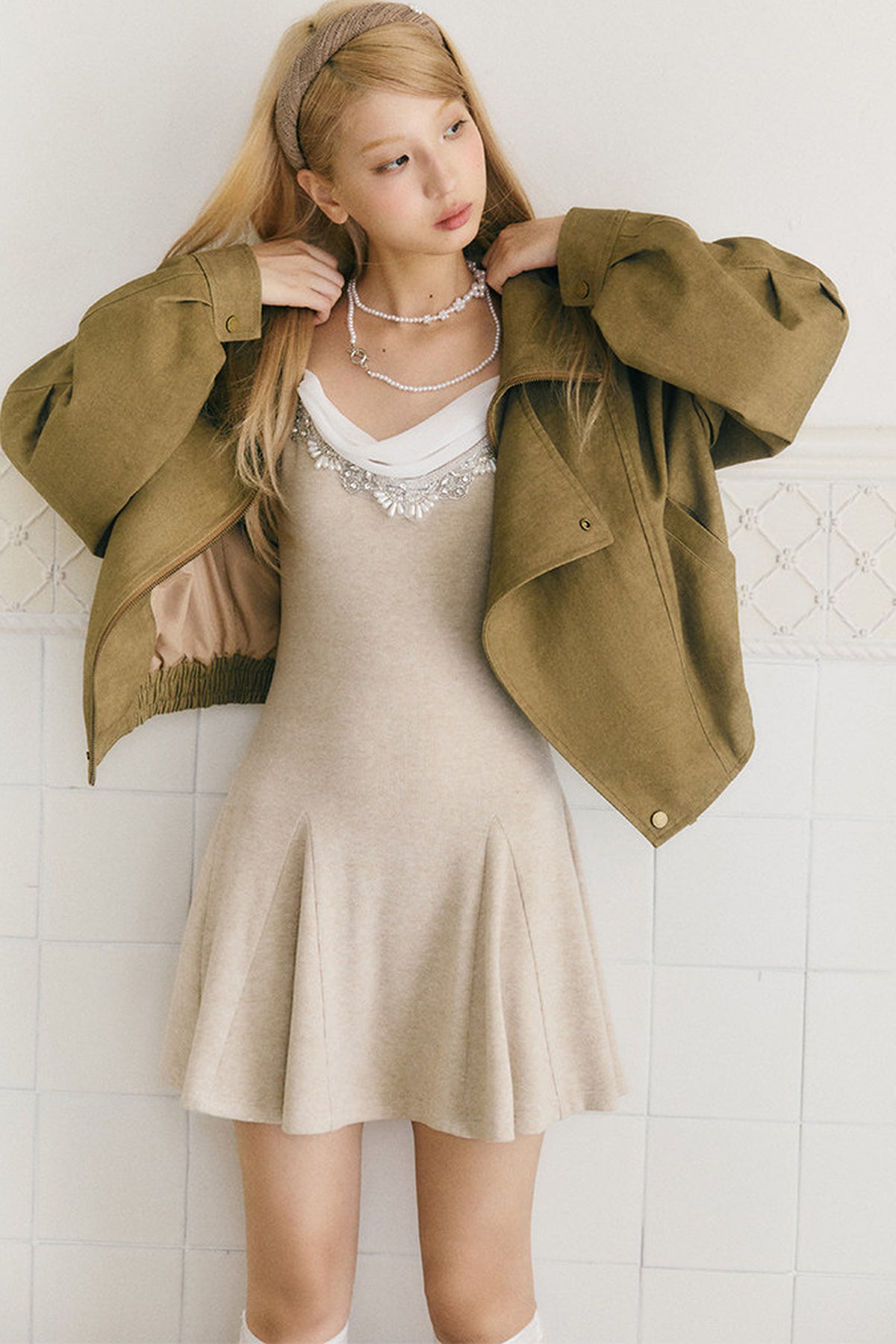 Distressed Loose Workwear Jacket