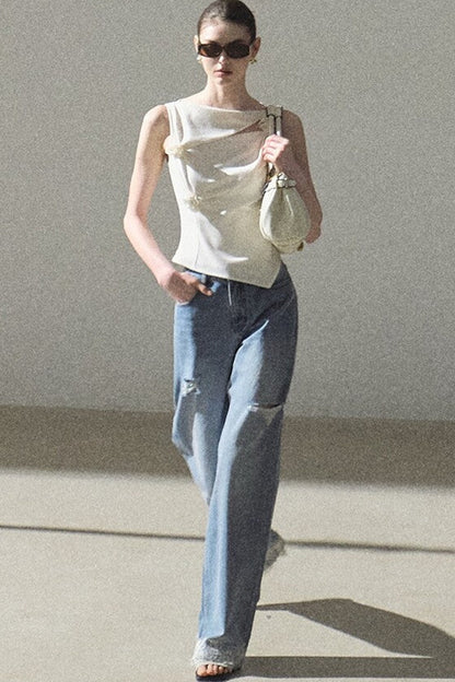 Bohemian Summer Ripped Jeans