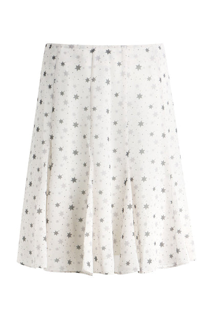 Star Print Fishtail Skirt