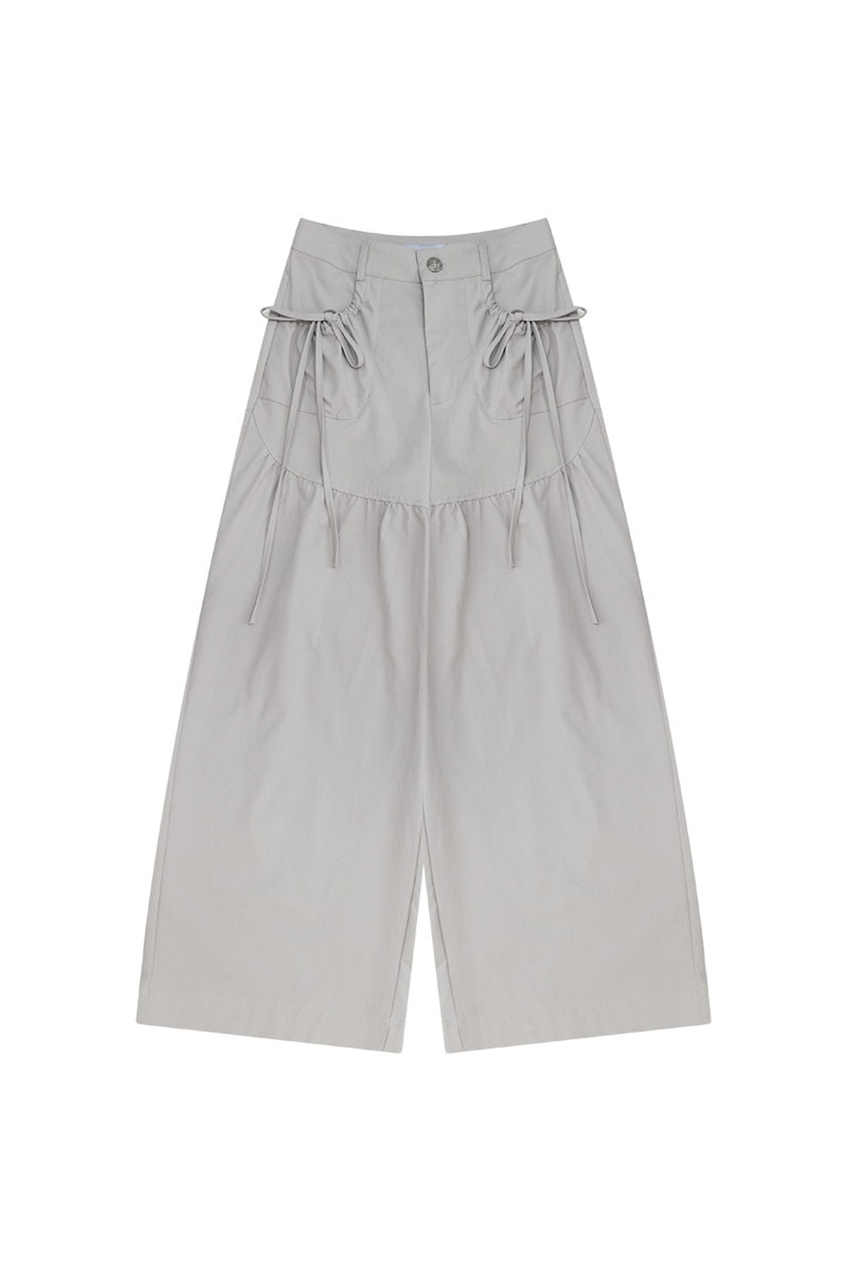 High-Waisted Wide-Leg Long Pants