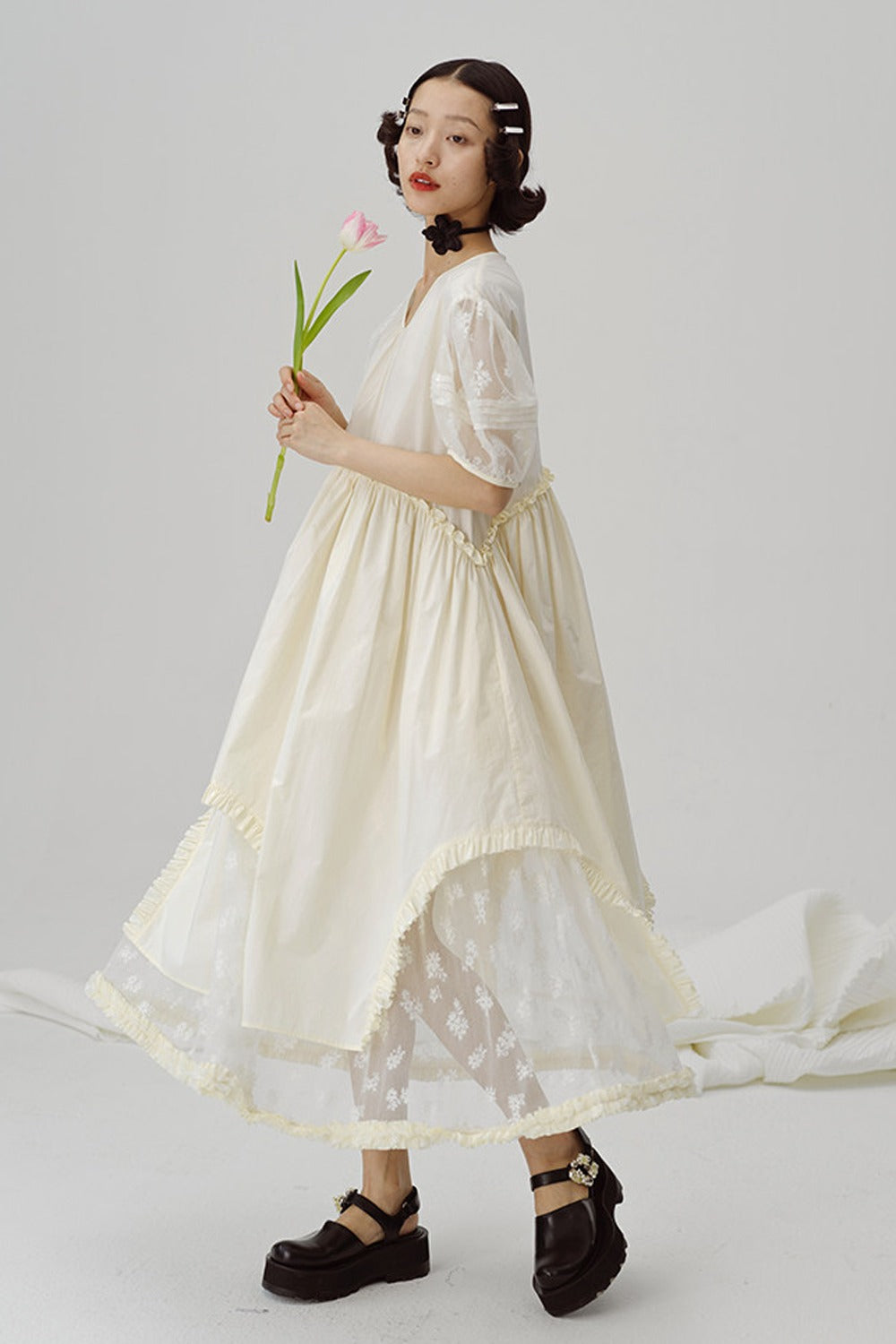 First Love Irregular Hem Dress