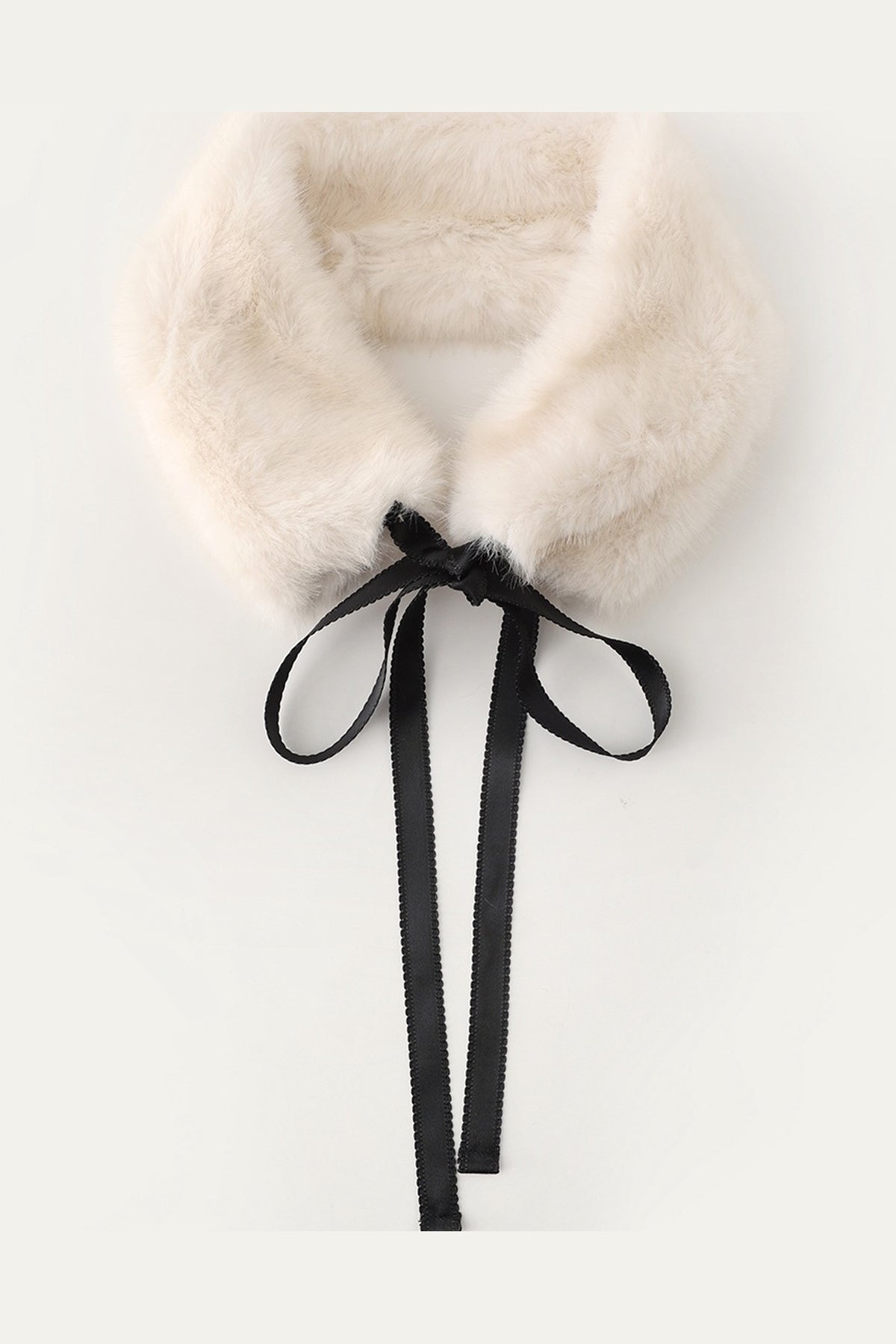 Retro Bow Fur Collar Cardigan